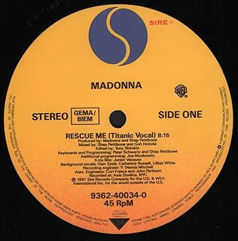 Madonna - Rescue me (1991) / Vinyl Maxi Single [Vinyl 12